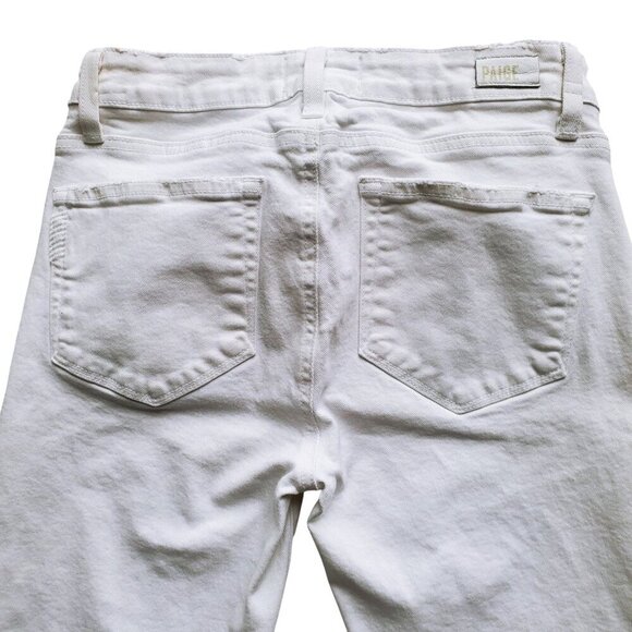 PAIGE Verdugo Ankle Skinny Jean Raw Hems Distressing Size 27 - Picture 7 of 16